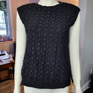 Gu - Black lace tank tops